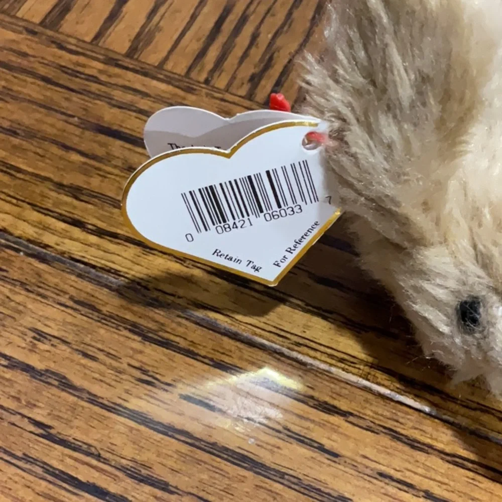 Ty “Murphy “ Original Attic Treasures dog 🐶 with floppy ears rare red hang tag